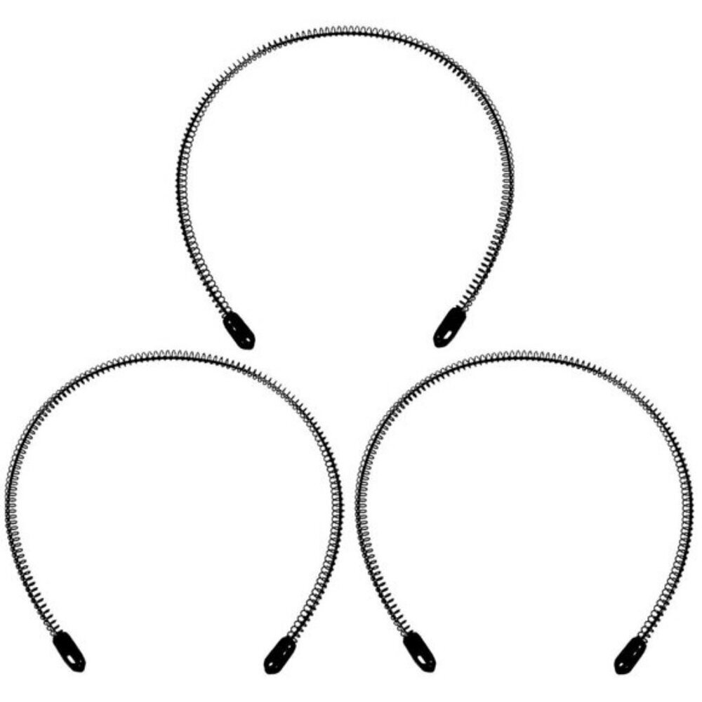 ⚡Men G-New 3pcs Metal Fashion Unisex Wavy Outdoor Sports Simple Elastic Headband